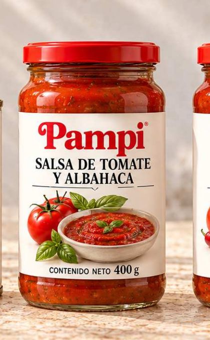 Salsa de tomate y albahaca Pampi